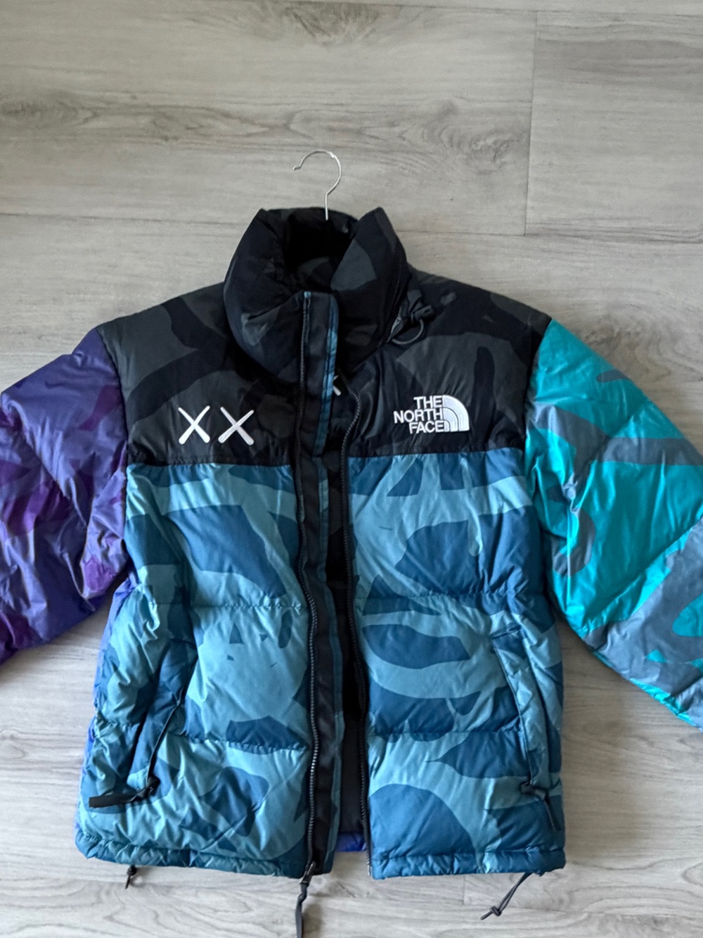 The North Face Colorblock Insulated Jacket - Teal, Blue, Purple